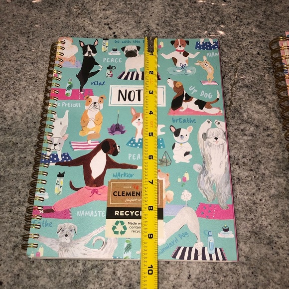 ✨NWT✨ Clementine Paper Spiral Notebook Journal Notebook Set of 2 Dog Print Theme - Picture 4 of 15